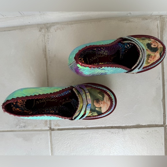 Iridescent Irregular Choice Lost Touch Cherub Heels Holographic 37 - Picture 7 of 8